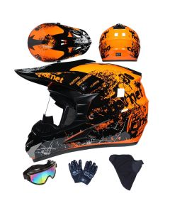 Gyerek teljes arcot fedő motoros sisak szett ATV-hez és terepmotorozáshoz